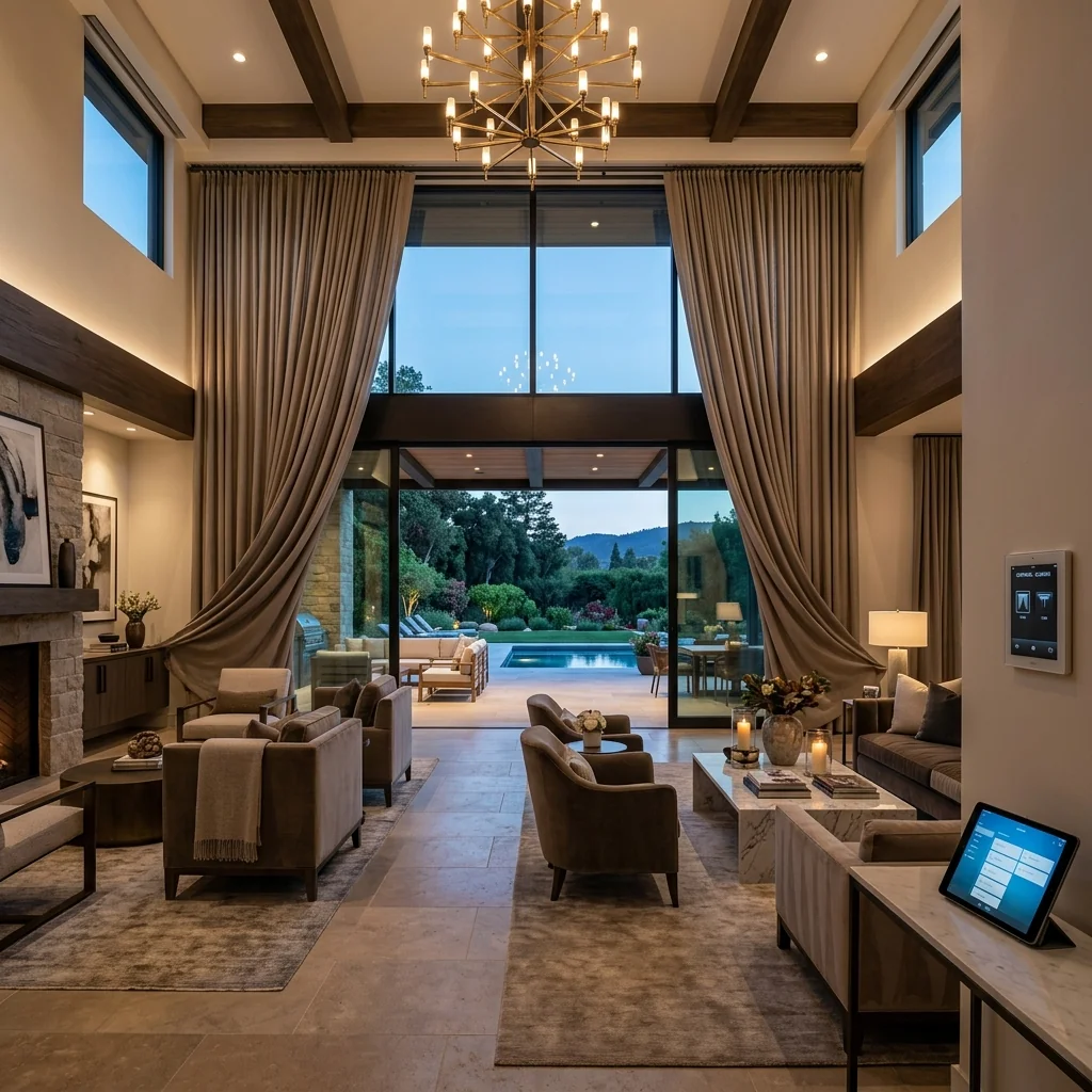 Sheer curtains in a sunlit UAE living room